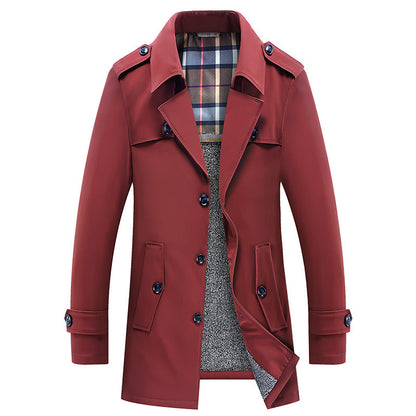 Veste d'hiver mi-longue grande taille pour homme