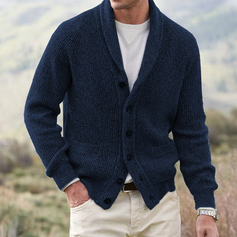 Men's Lapel Multi-button Thickening Cardigan Coat - ARCHSHOPE