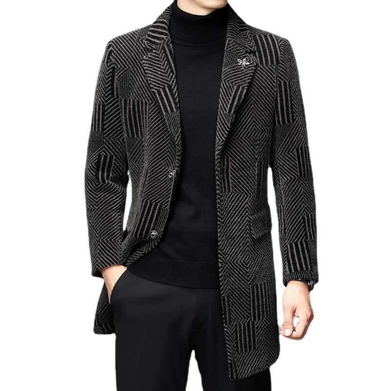 Herren Windbreaker Herbst und Winter Freizeitmantel