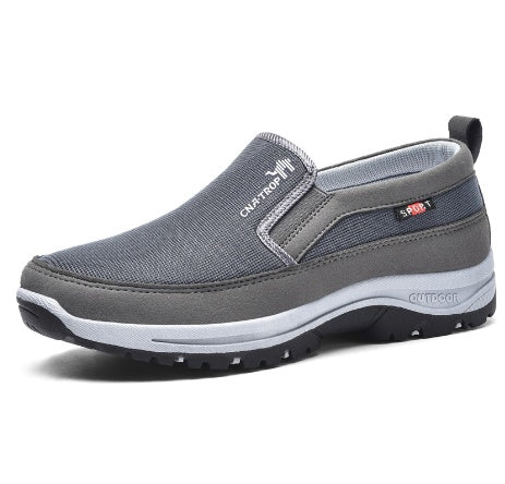 Shoes Mens Canvas Shoes Soft Bottom Casual Breathable Comfortable Slip-on Mens Cloth Shoes - ARCHSHOPE