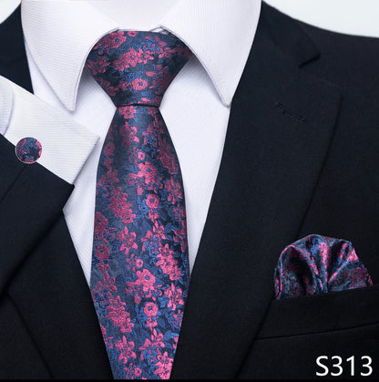 Men's Creative All-match Business Formal Wear Tie Scarf Cuff Buckle Set - ARCHSHOPE
