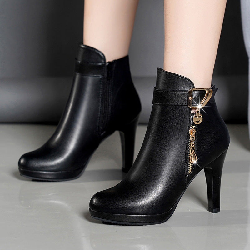 Womens Autumn Leather Boots - ARCHSHOPE
