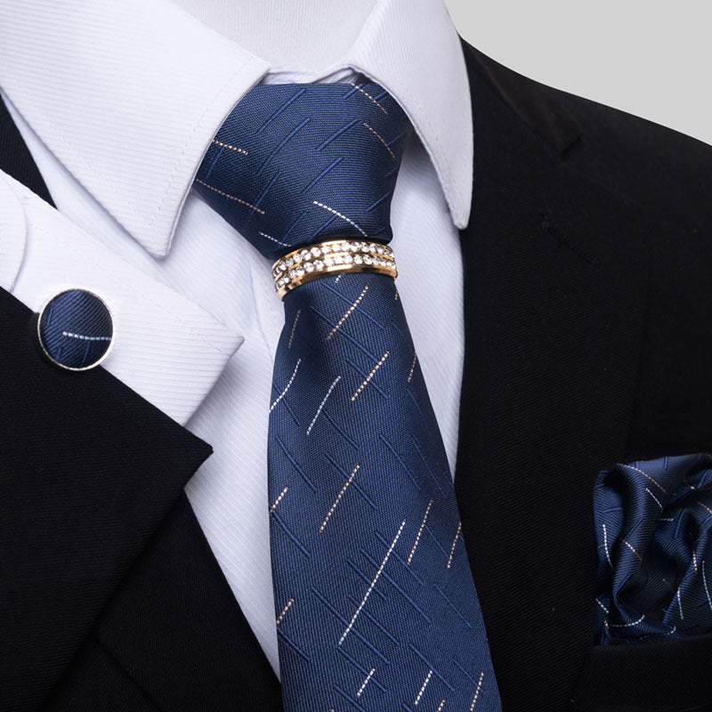 Multi Colored Striped Floral Mens Tie - ARCHSHOPE