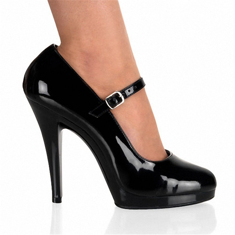 Stage wedding shoes show buckle platform women shoes - ARCHSHOPE