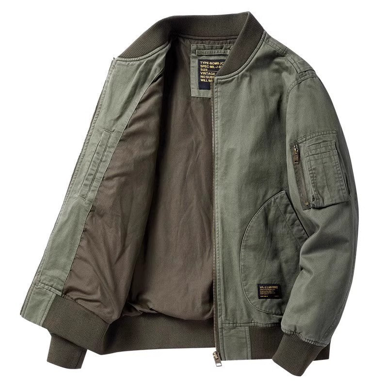 Baseball Herrenmode Frühling und Herbst Pilotenjacke