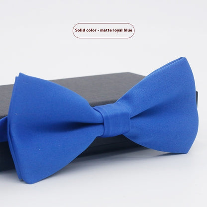 Men's Solid Color Formal Wear Wedding Business Casual Groom Groomsman Bow Tie - ARCHSHOPE