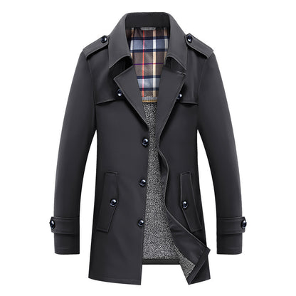Veste d'hiver mi-longue grande taille pour homme