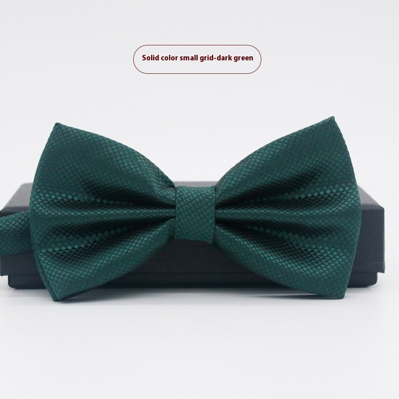 Men's Solid Color Formal Wear Wedding Business Casual Groom Groomsman Bow Tie - ARCHSHOPE