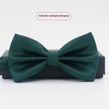Men's Solid Color Formal Wear Wedding Business Casual Groom Groomsman Bow Tie - ARCHSHOPE