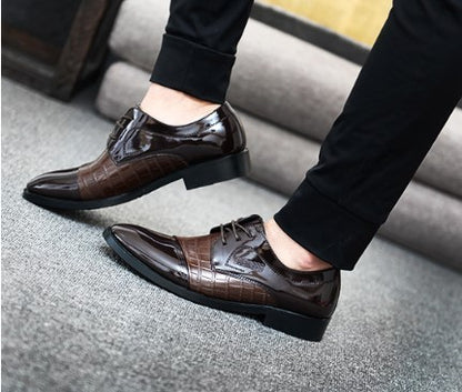 Muster herbst männer spitzen business kleid schuhe leder herren schuhe einzelnen schuhe schuhe männer