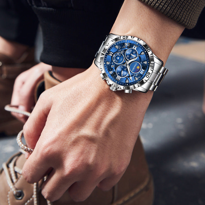 Men's Multi-functional High-grade Quartz Watch Waterproof Luminous - ARCHSHOPE