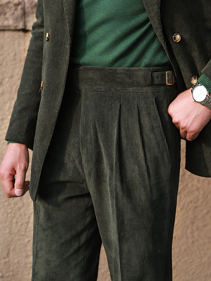 Retro Cordhose für Herren mit hoher Taille