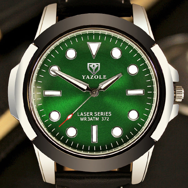 372 YAZOLE brand quartz watches, non mechanical men's sports watches, luminous green ghost series watches wholesale - ARCHSHOPE