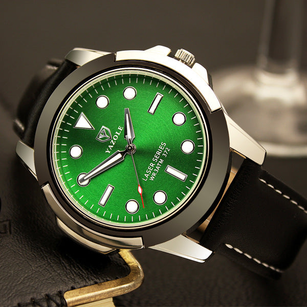 372 YAZOLE brand quartz watches, non mechanical men's sports watches, luminous green ghost series watches wholesale - ARCHSHOPE