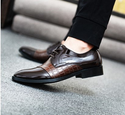 Muster herbst männer spitzen business kleid schuhe leder herren schuhe einzelnen schuhe schuhe männer