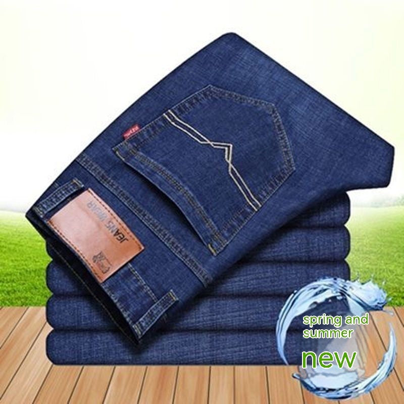 Elastische Herren Straight Tube Loose Casual Jeans