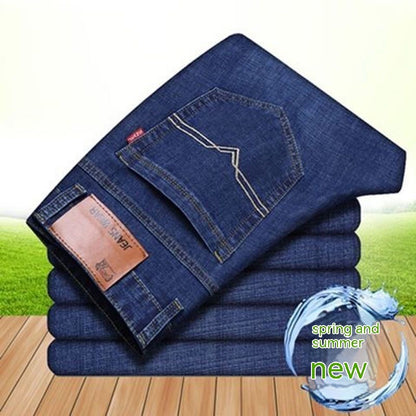 Elastische Herren Straight Tube Loose Casual Jeans