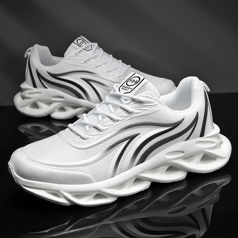 Chaussures de sport tendance de style coréen pour hommes, chaussures de course décontractées