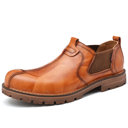 Lässige Lederschuhe Herren Halbschuhe