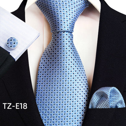 Paisley Tie Square Scarf Pocket Square Cufflinks Three-piece Set - ARCHSHOPE
