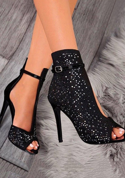 Fishbill Rhinestone Heels - ARCHSHOPE