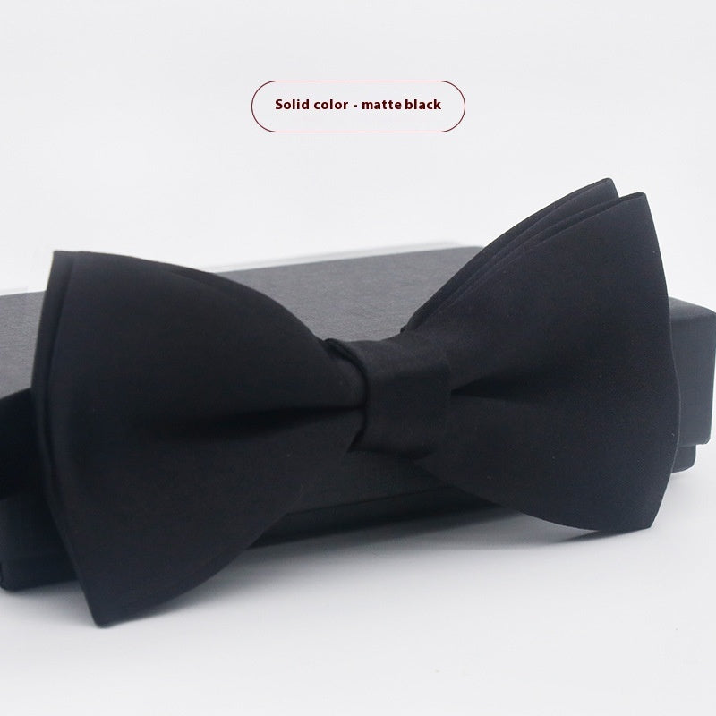 Men's Solid Color Formal Wear Wedding Business Casual Groom Groomsman Bow Tie - ARCHSHOPE
