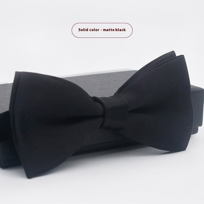 Men's Solid Color Formal Wear Wedding Business Casual Groom Groomsman Bow Tie - ARCHSHOPE