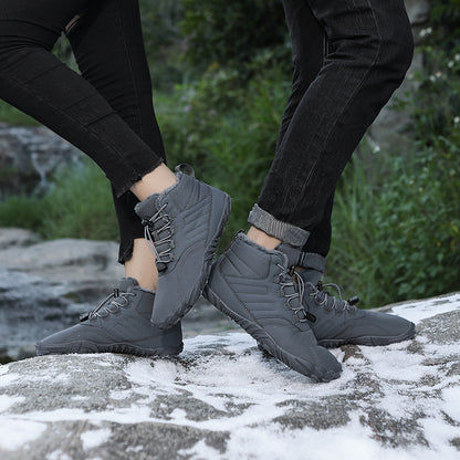 Outdoor Sports Cotton Shoes For Men And Women Winter Warm Slip-on Boots Wear-resistant Anti-ski Thickened Shoes Couple - ARCHSHOPE