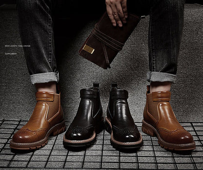 Martin Plateau-Retro-Knöchelstiefel mit Wärmeschutz