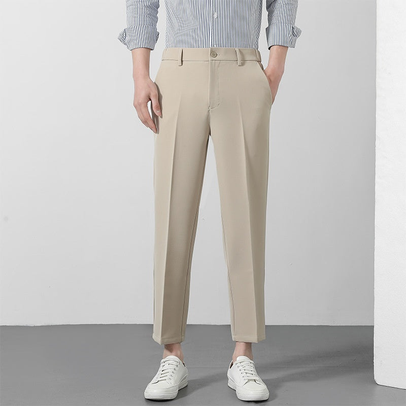 New Suit Pants Men's Ninth Casual Straight Pants