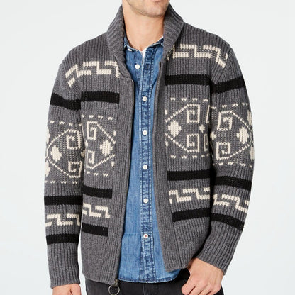 Herrenmode Revers Jugend Casual Cardigan Jacke