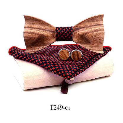 Zebra wood wooden bow tie - ARCHSHOPE
