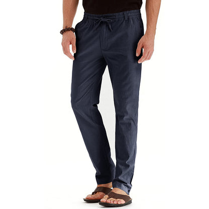 Business Casual Herrenhosen Europa und die Vereinigten Staaten Lose große Größe elastische Taille mit einfarbigen Jogginghosen Männer