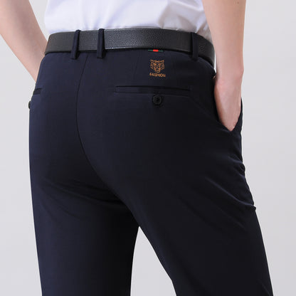 Dünne Leggings aus Eisseide und dicke Business-Hose mit Anti-Falten-Effekt