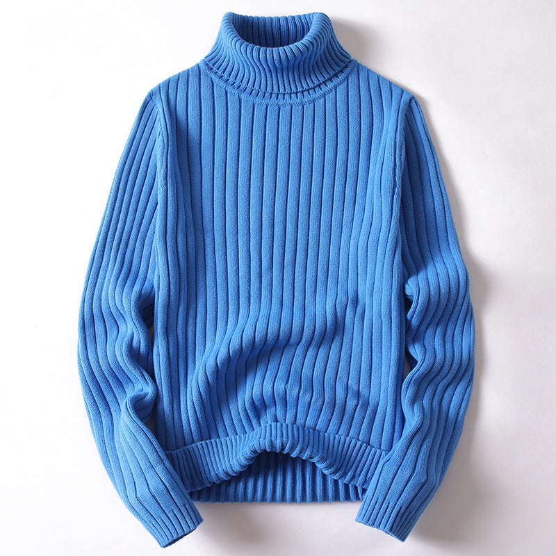 Rollkragenpullover Männer Frauen Ins Fashion Solid Striped Bottoming Pullover Herbst und Winter Tops Kleidung