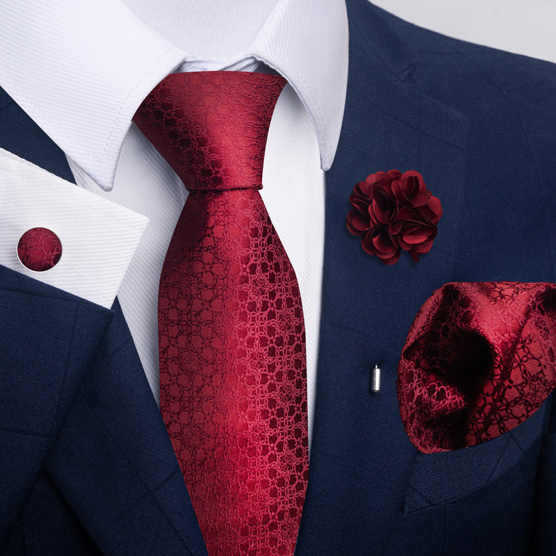 Men's Tie Suit Pocket Square Combo 8 - ARCHSHOPE