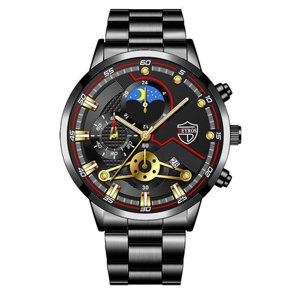 Fashion Men's Calendar Wristwatch Business Quartz Watch Student Watch - ARCHSHOPE