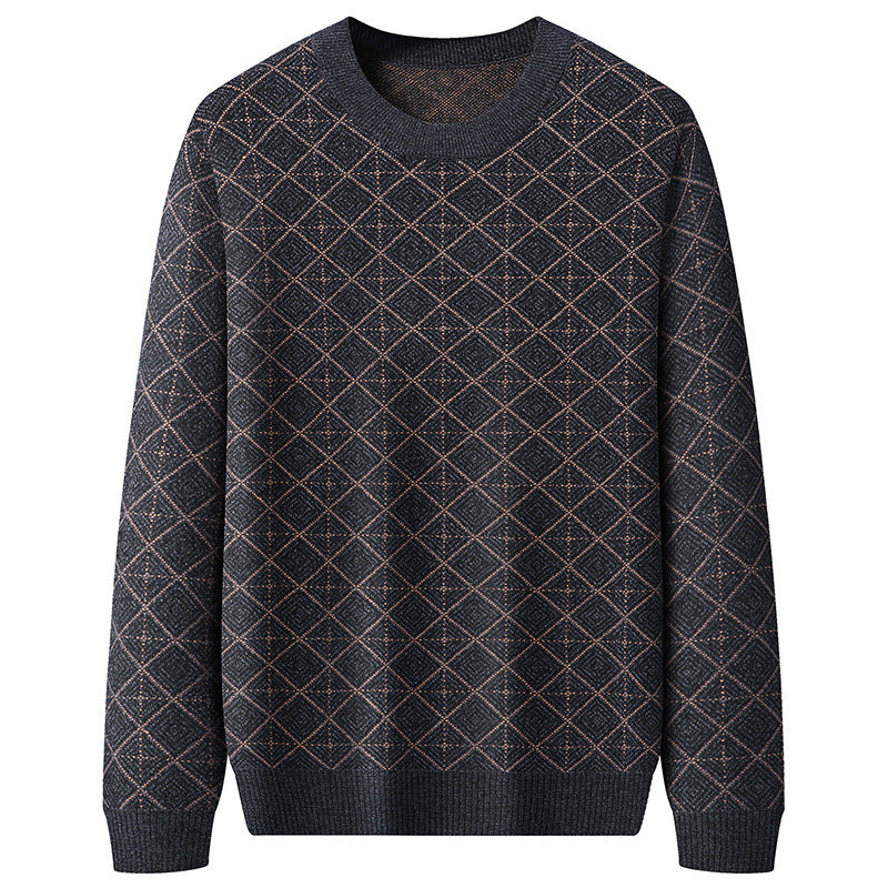 Pull col rond XL Homme Ample