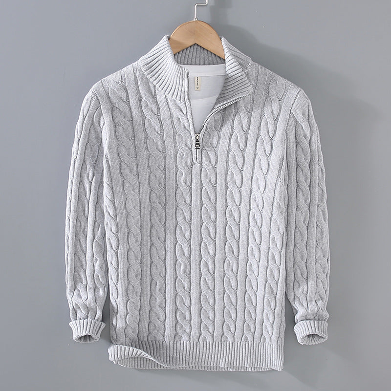 Sweater Loose Zip Pullover Knitting Sweater Coat Men - ARCHSHOPE