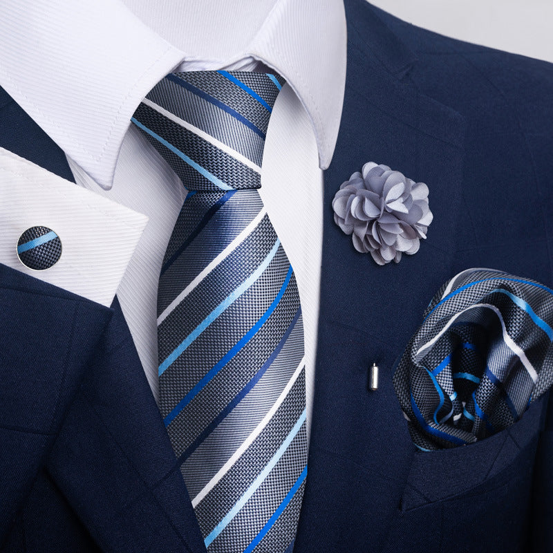 Men's Tie Suit Pocket Square Combo 8 - ARCHSHOPE
