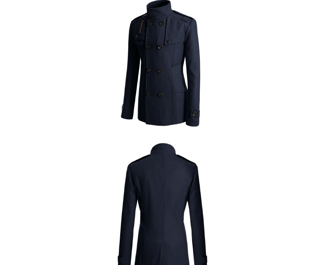 Herren-Trenchcoat aus Wolle