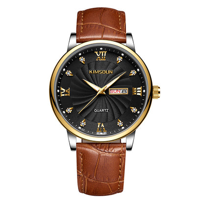 Calendar Waterproof Quartz Watch For Men - ARCHSHOPE