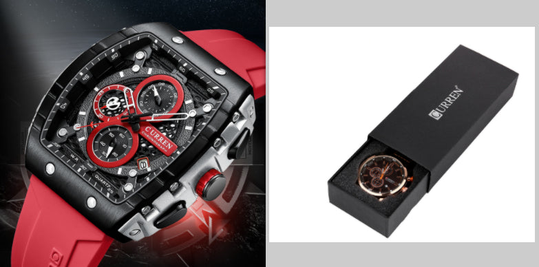 Men's Six-pin Quartz Tape Men's Watch - ARCHSHOPE