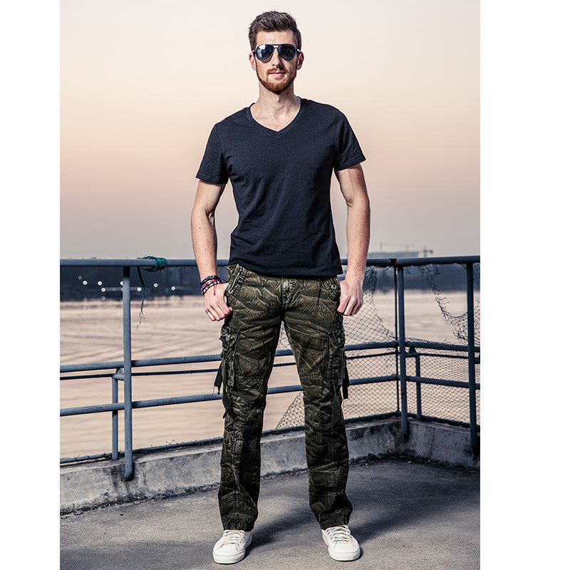 Men's camouflage cargo trousers - ARCHSHOPE