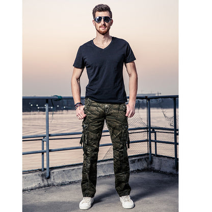 Men's camouflage cargo trousers - ARCHSHOPE