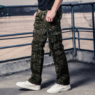Men's camouflage cargo trousers - ARCHSHOPE