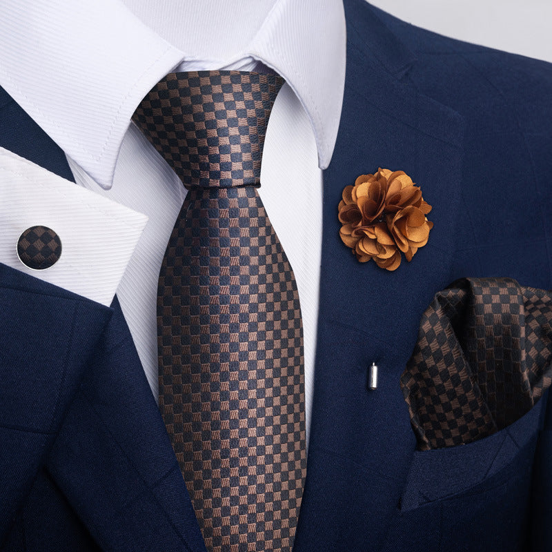 Men's Tie Suit Pocket Square Combo 8 - ARCHSHOPE