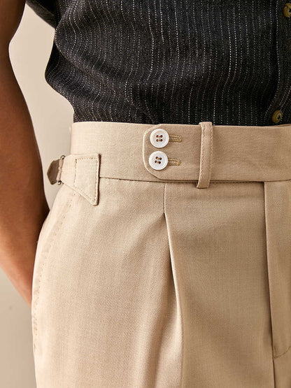Nouveau pantalon de costume décontracté skinny avec ceinture pour homme