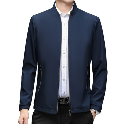 Stehkragen Herren Freizeitjacke mittleren Alters