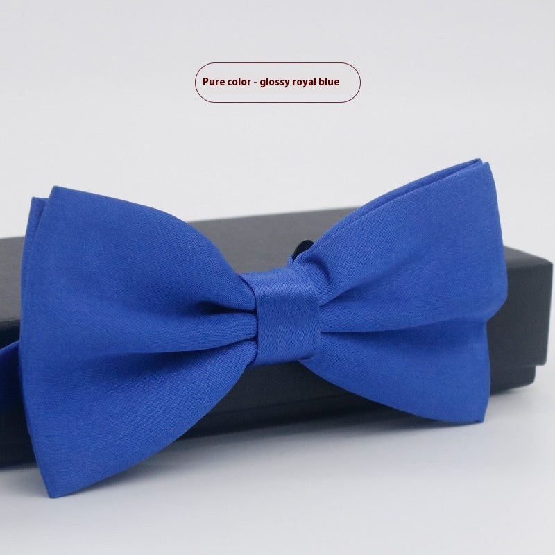 Men's Solid Color Formal Wear Wedding Business Casual Groom Groomsman Bow Tie - ARCHSHOPE